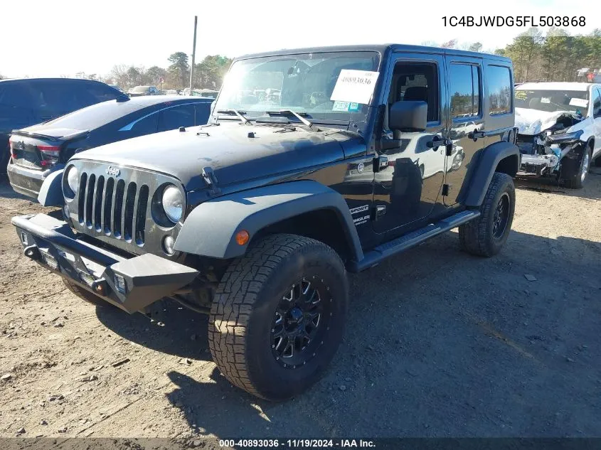 2015 Jeep Wrangler Unlimited Sport VIN: 1C4BJWDG5FL503868 Lot: 40893036