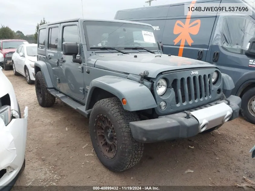 2015 Jeep Wrangler Unlimited Sahara VIN: 1C4BJWEG9FL537696 Lot: 40899432