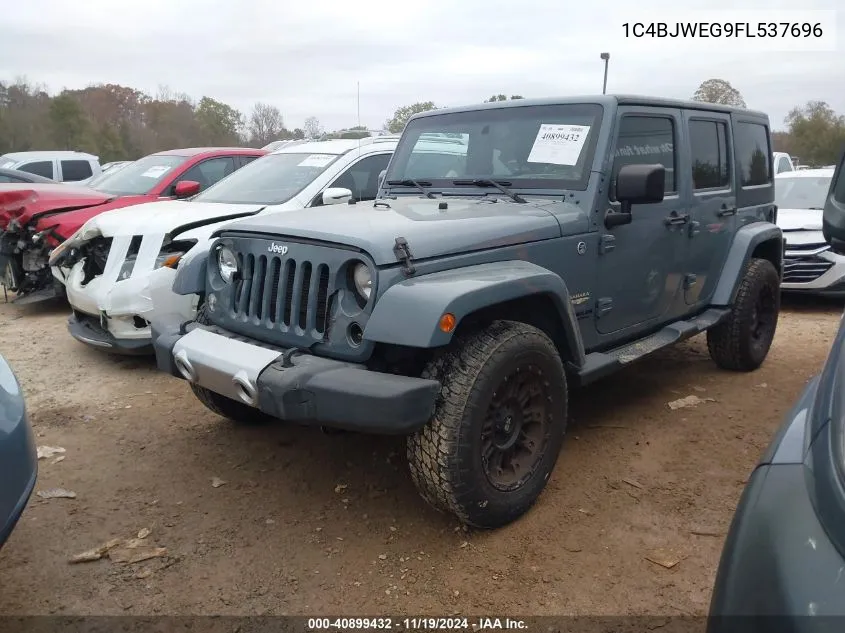 2015 Jeep Wrangler Unlimited Sahara VIN: 1C4BJWEG9FL537696 Lot: 40899432