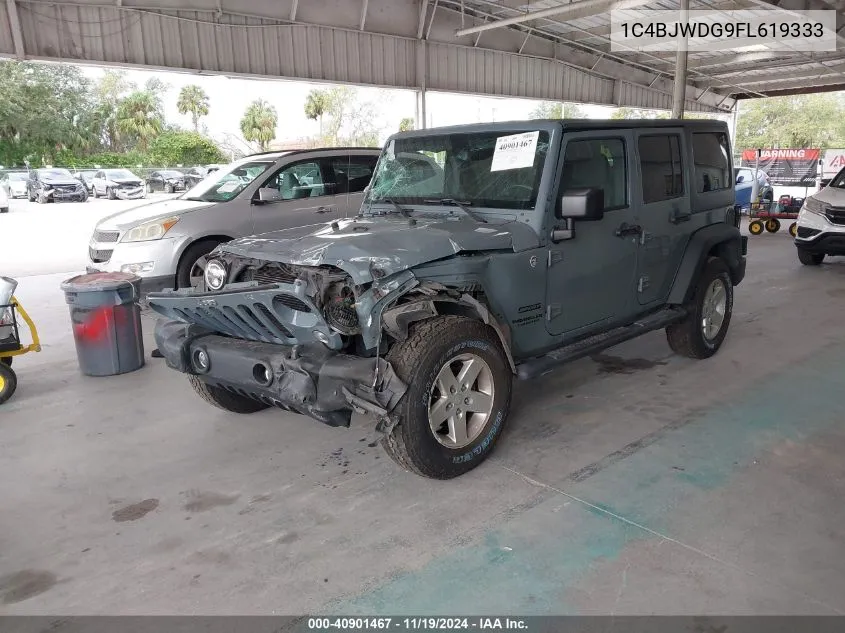 2015 Jeep Wrangler Unlimited Sport VIN: 1C4BJWDG9FL619333 Lot: 40901467