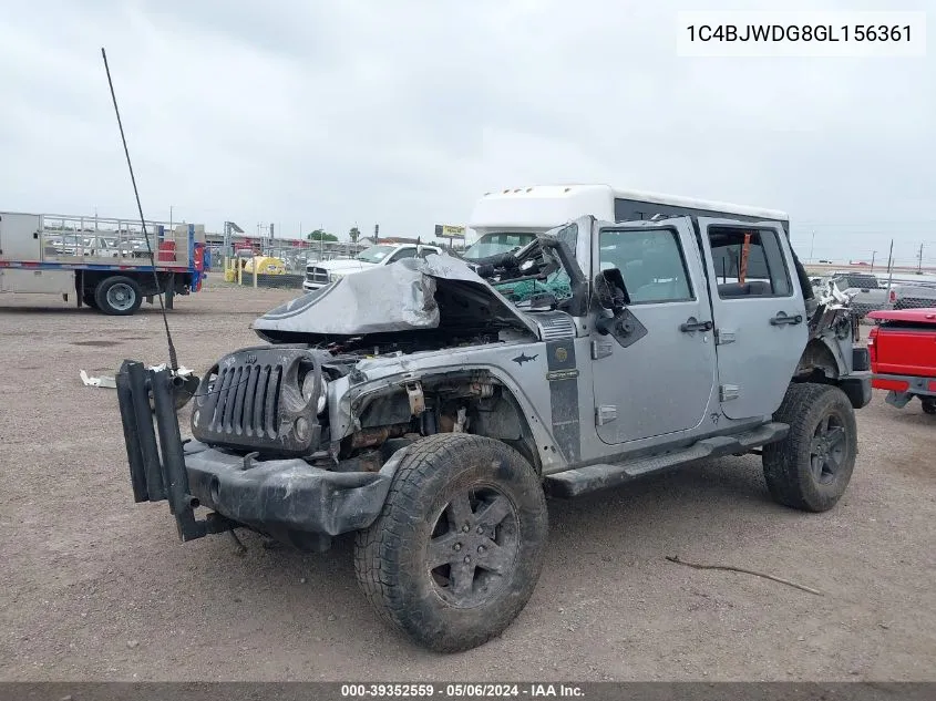 1C4BJWDG8GL156361 2016 Jeep Wrangler Unlimited Freedom