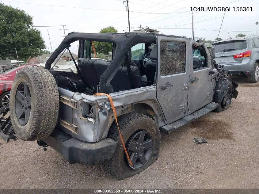 2016 Jeep Wrangler Unlimited Freedom VIN: 1C4BJWDG8GL156361 Lot: 39352559