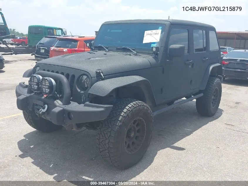 1C4BJWFG7GL215879 2016 Jeep Wrangler Unlimited Rubicon