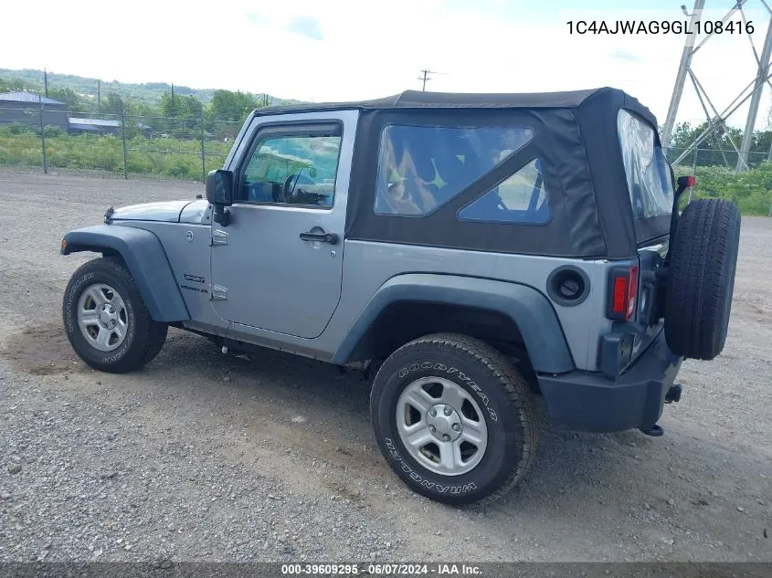 1C4AJWAG9GL108416 2016 Jeep Wrangler Sport