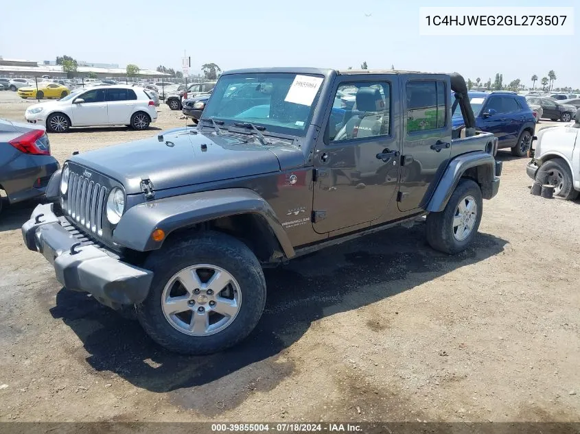 1C4HJWEG2GL273507 2016 Jeep Wrangler Unlimited Sahara