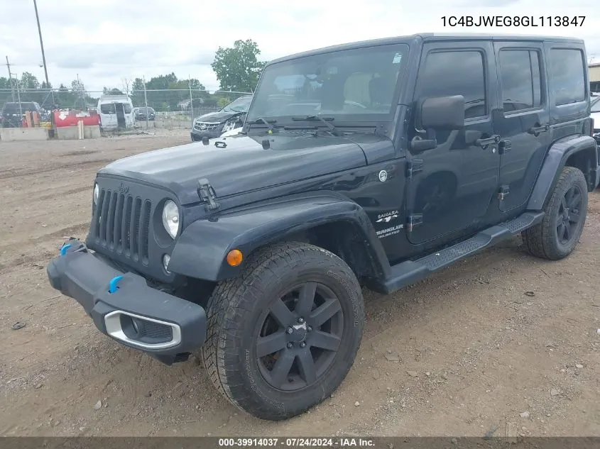 1C4BJWEG8GL113847 2016 Jeep Wrangler Unlimited Sahara