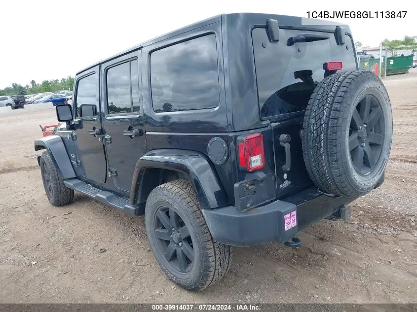 1C4BJWEG8GL113847 2016 Jeep Wrangler Unlimited Sahara