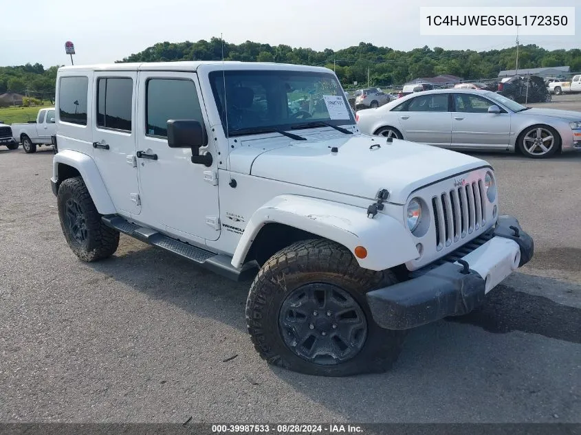 1C4HJWEG5GL172350 2016 Jeep Wrangler Unlimited Sahara