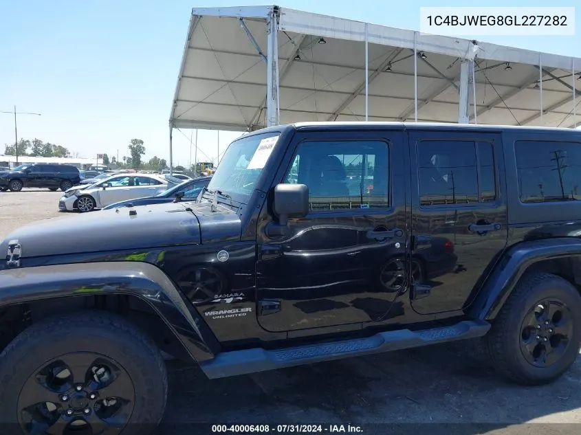 1C4BJWEG8GL227282 2016 Jeep Wrangler Unlimited Sahara