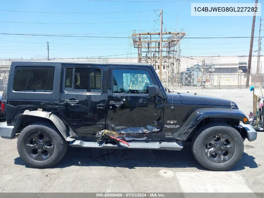 1C4BJWEG8GL227282 2016 Jeep Wrangler Unlimited Sahara