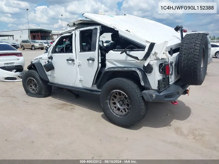 1C4HJWFG9GL152388 2016 Jeep Wrangler Unlimited Rubicon Hard Rock