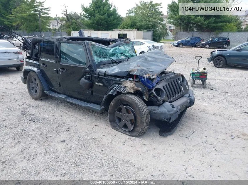 2016 Jeep Wrangler Unlimited Freedom VIN: 1C4HJWDG4GL167707 Lot: 40105950