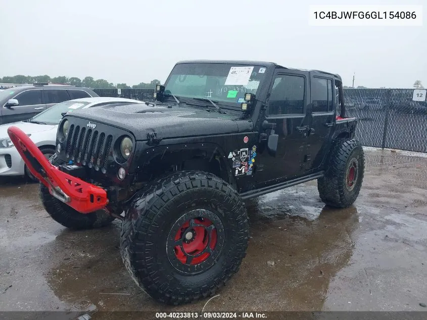 1C4BJWFG6GL154086 2016 Jeep Wrangler Unlimited Rubicon Hard Rock