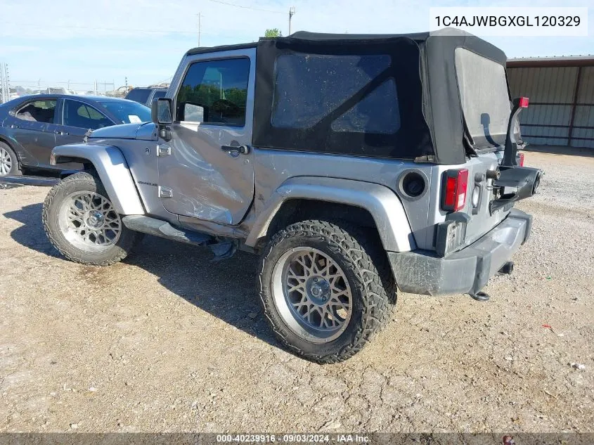 1C4AJWBGXGL120329 2016 Jeep Wrangler Sahara