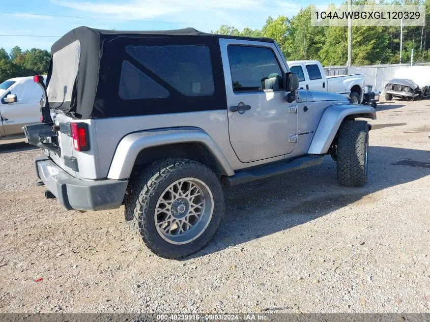 1C4AJWBGXGL120329 2016 Jeep Wrangler Sahara