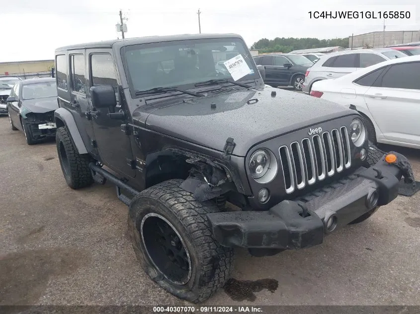 1C4HJWEG1GL165850 2016 Jeep Wrangler Unlimited Sahara