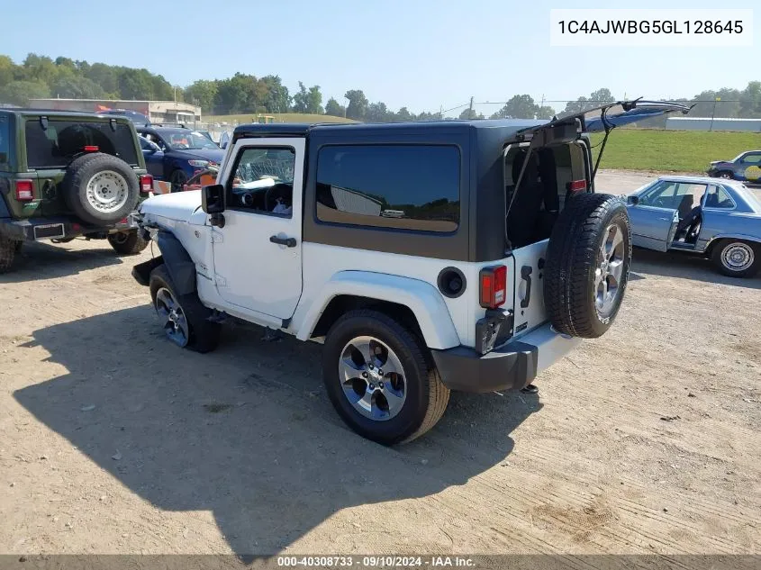 1C4AJWBG5GL128645 2016 Jeep Wrangler Sahara