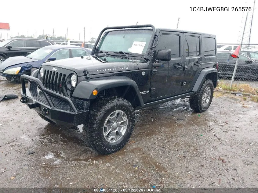 1C4BJWFG8GL265576 2016 Jeep Wrangler Unlimited Rubicon