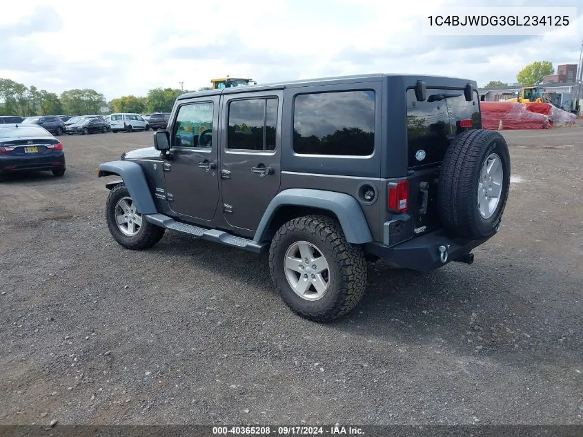 1C4BJWDG3GL234125 2016 Jeep Wrangler Unlimited Sport