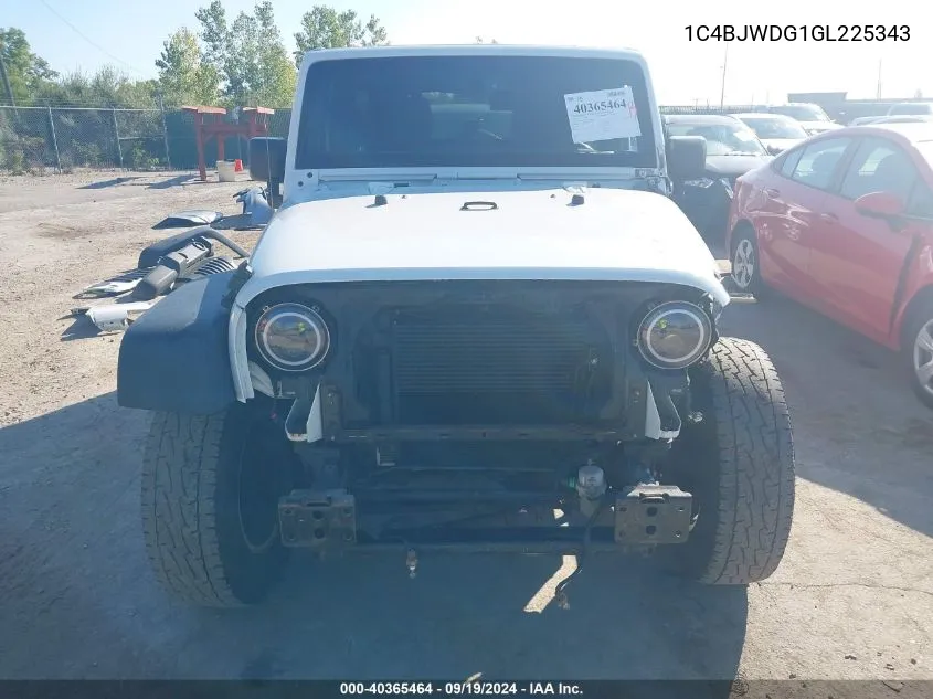 1C4BJWDG1GL225343 2016 Jeep Wrangler Unlimited Sport