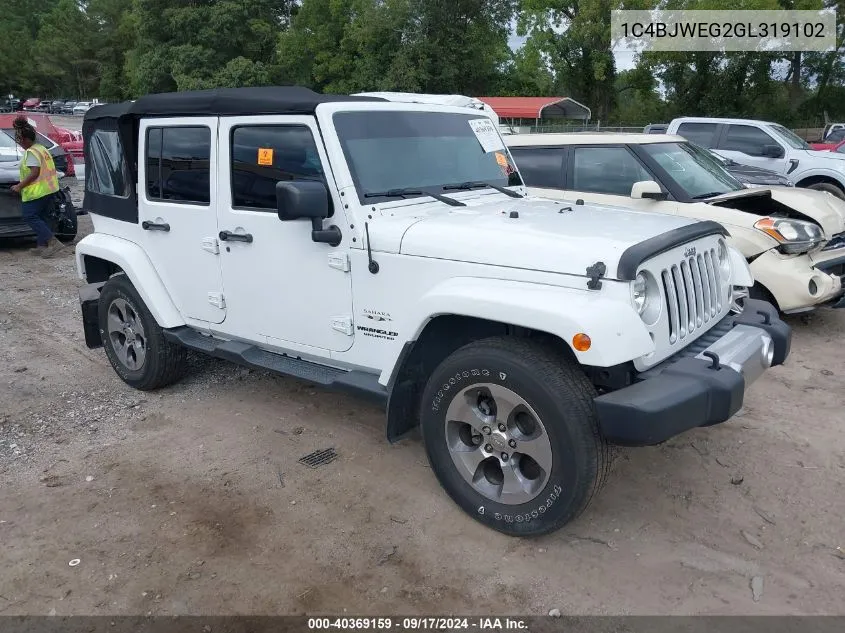 2016 Jeep Wrangler Unlimited Sahara VIN: 1C4BJWEG2GL319102 Lot: 40369159