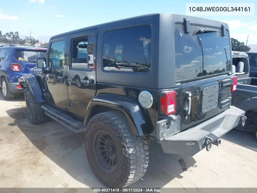 1C4BJWEG0GL344161 2016 Jeep Wrangler Unlimited Sahara