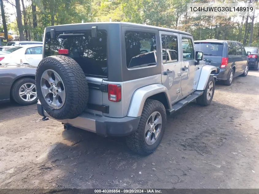 1C4HJWEG3GL148919 2016 Jeep Wrangler Unlimited Sahara