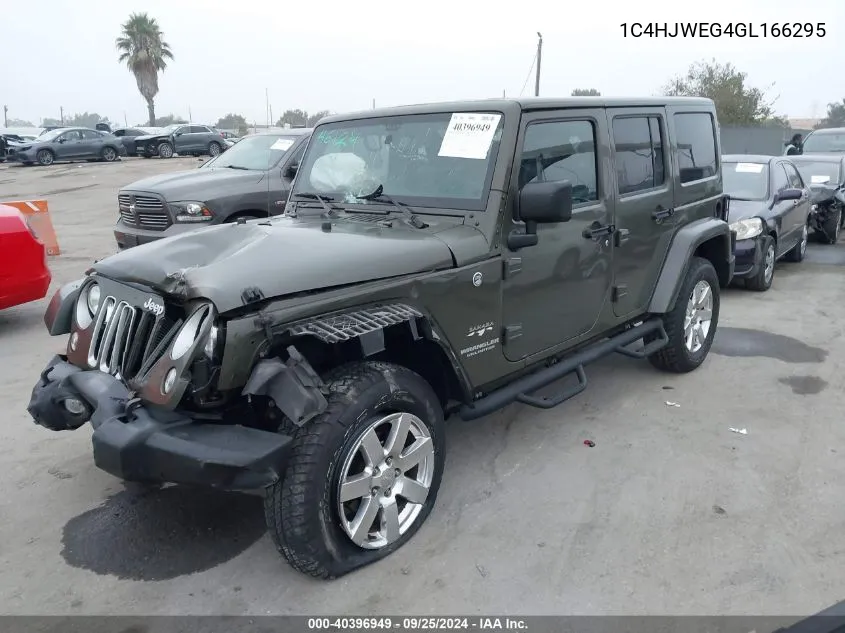 2016 Jeep Wrangler Unlimited Sahara VIN: 1C4HJWEG4GL166295 Lot: 40396949