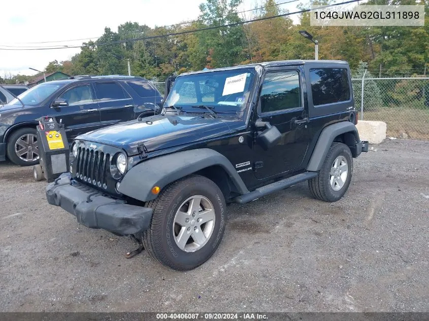 1C4GJWAG2GL311898 2016 Jeep Wrangler Sport