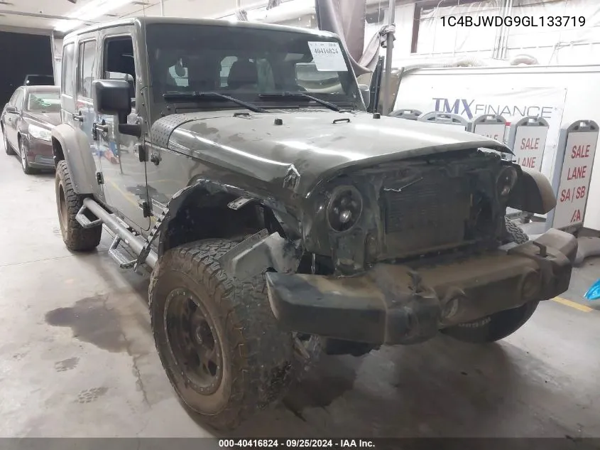 2016 Jeep Wrangler Unlimited Sport VIN: 1C4BJWDG9GL133719 Lot: 40416824