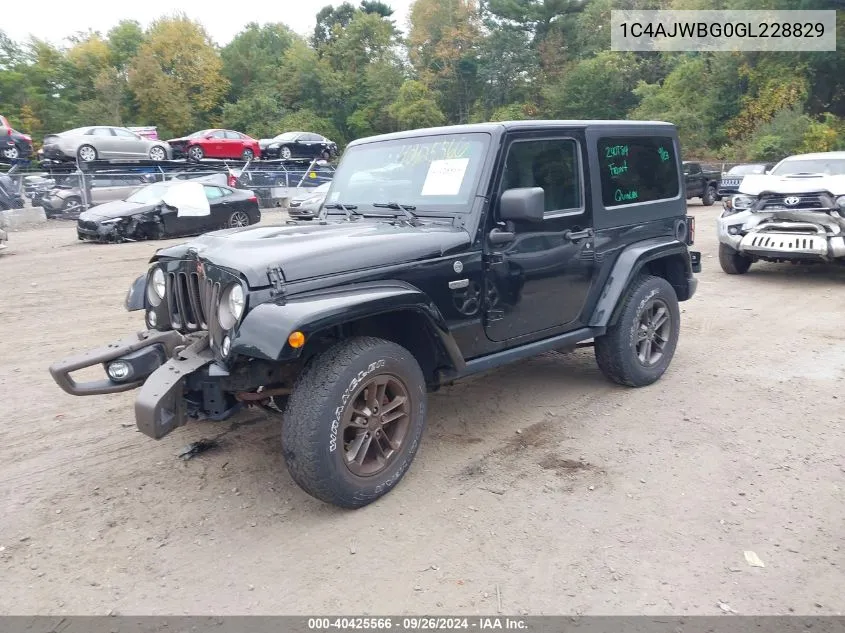 2016 Jeep Wrangler 75Th Anniversary VIN: 1C4AJWBG0GL228829 Lot: 40425566