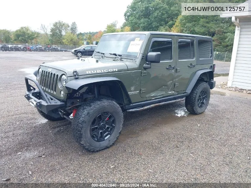 1C4HJWFG0GL125757 2016 Jeep Wrangler Unlimited Rubicon