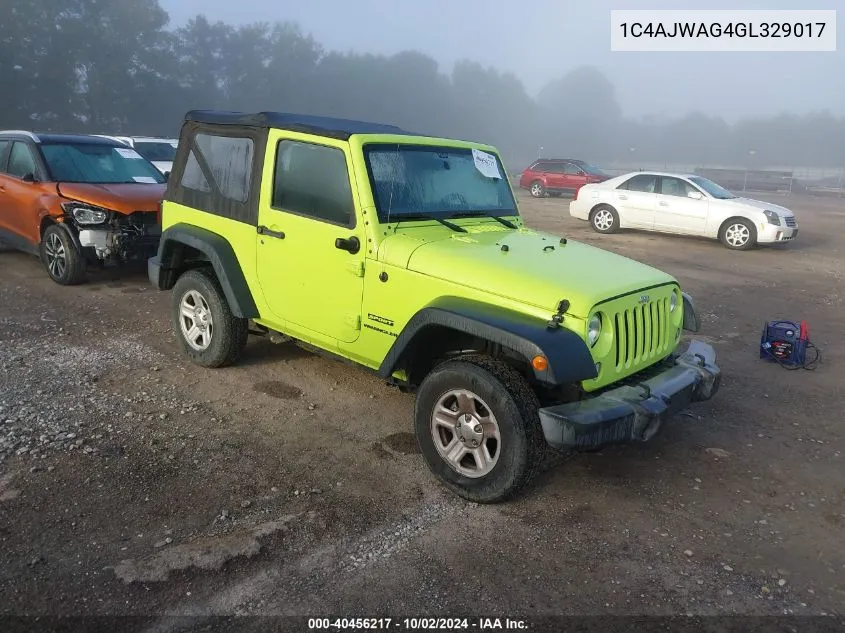 1C4AJWAG4GL329017 2016 Jeep Wrangler Sport