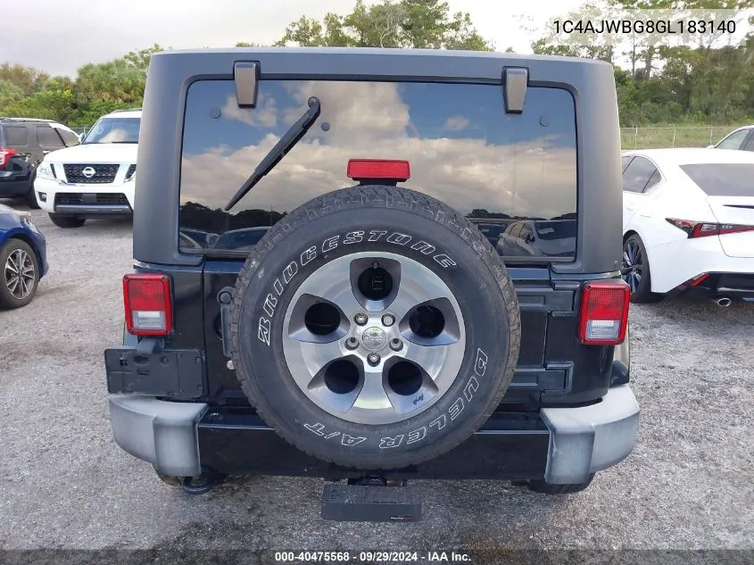 1C4AJWBG8GL183140 2016 Jeep Wrangler Sahara