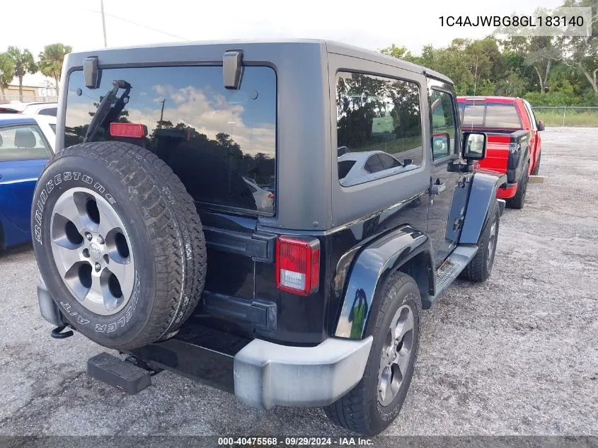 1C4AJWBG8GL183140 2016 Jeep Wrangler Sahara