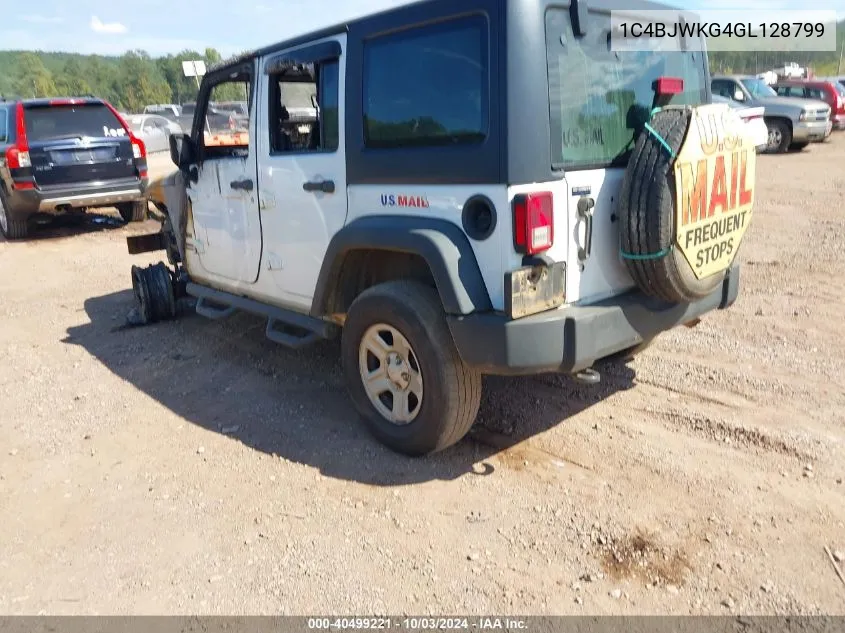 2016 Jeep Wrangler Unlimited Sport Rhd VIN: 1C4BJWKG4GL128799 Lot: 40499221