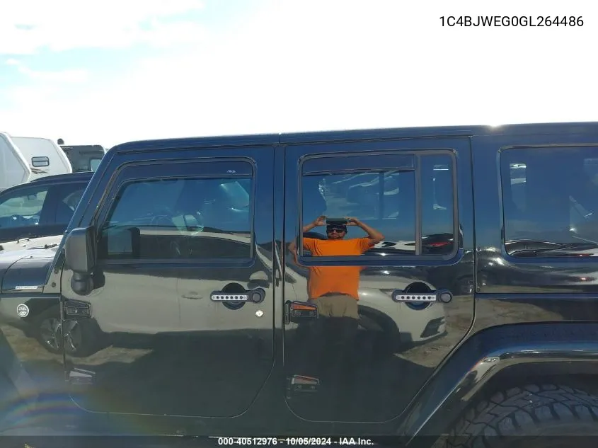 2016 Jeep Wrangler Unlimited Sahara VIN: 1C4BJWEG0GL264486 Lot: 40512976