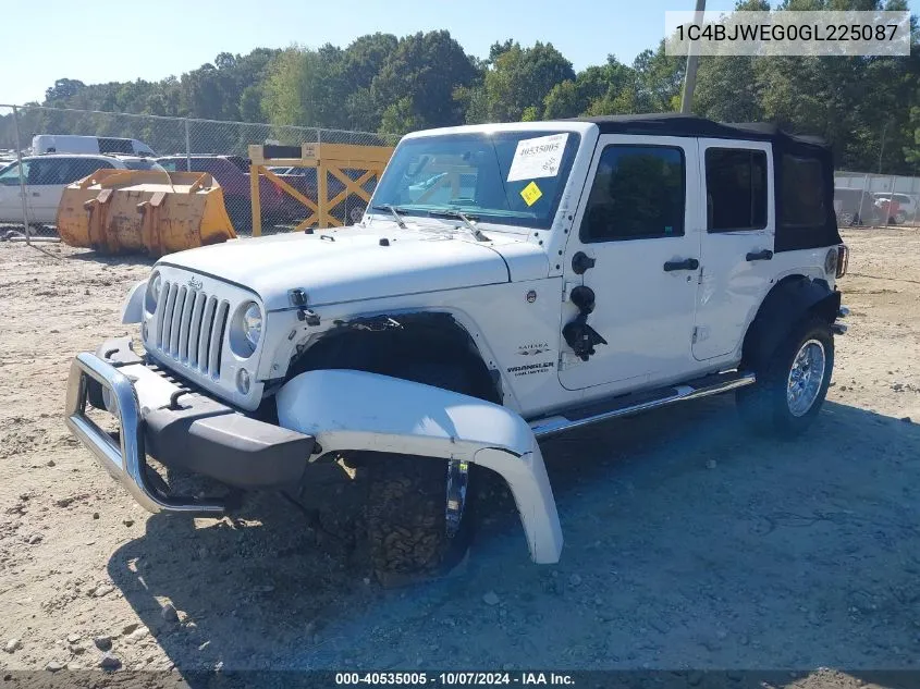 2016 Jeep Wrangler Unlimited Sahara VIN: 1C4BJWEG0GL225087 Lot: 40535005