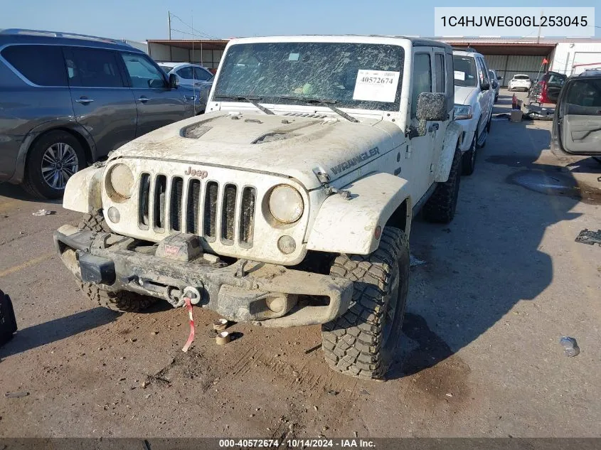 2016 Jeep Wrangler Unlimited Sahara VIN: 1C4HJWEG0GL253045 Lot: 40572674