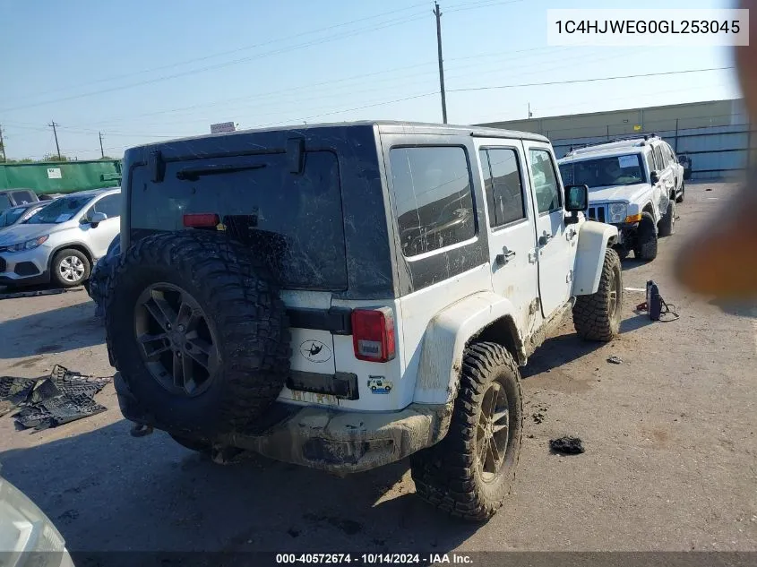 2016 Jeep Wrangler Unlimited Sahara VIN: 1C4HJWEG0GL253045 Lot: 40572674