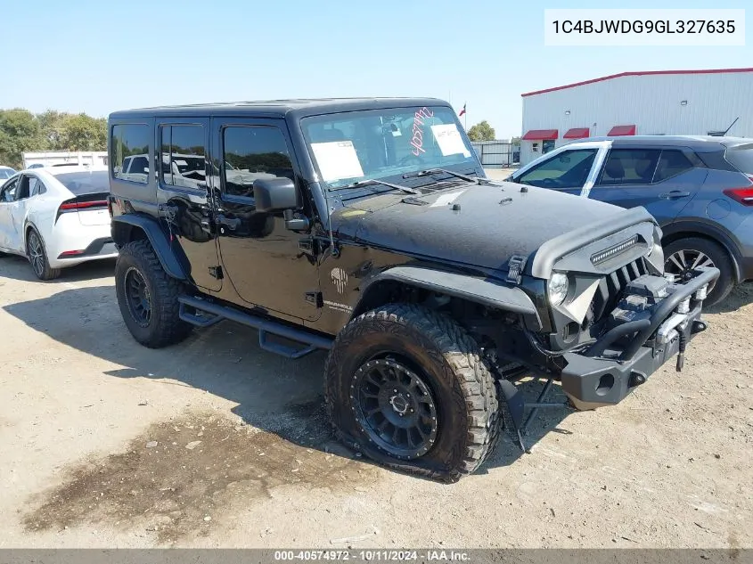 2016 Jeep Wrangler Unlimited Sport VIN: 1C4BJWDG9GL327635 Lot: 40574972