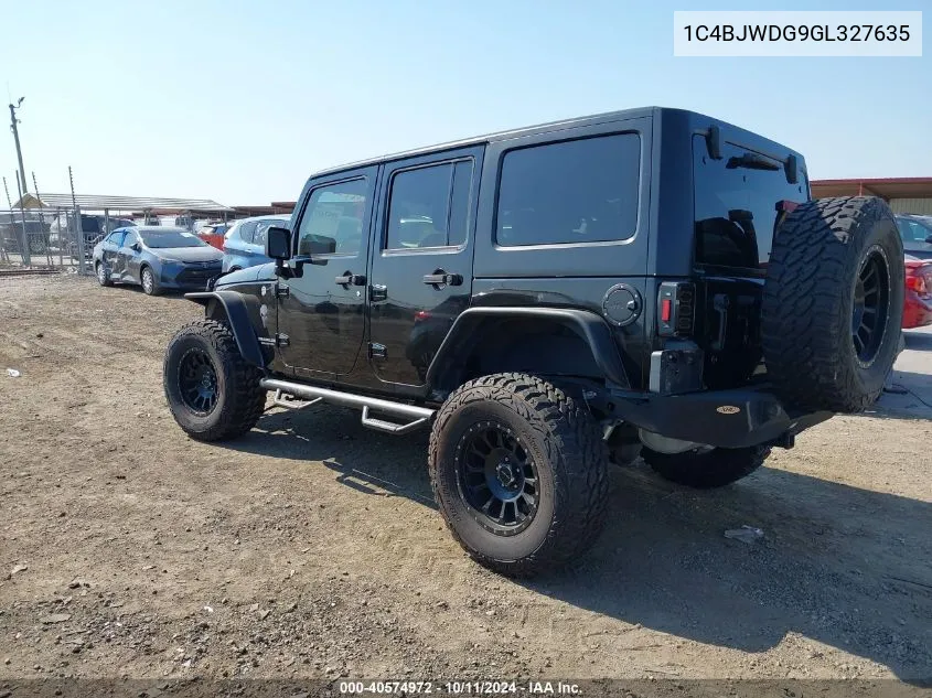 2016 Jeep Wrangler Unlimited Sport VIN: 1C4BJWDG9GL327635 Lot: 40574972