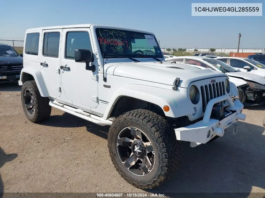 2016 Jeep Wrangler Unlimited 75Th Anniversary VIN: 1C4HJWEG4GL285559 Lot: 40604607