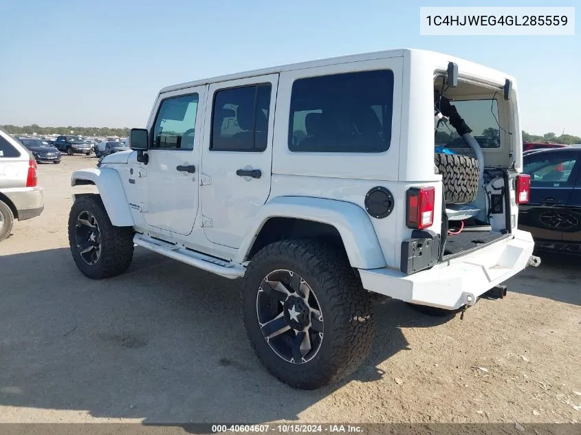 2016 Jeep Wrangler Unlimited 75Th Anniversary VIN: 1C4HJWEG4GL285559 Lot: 40604607