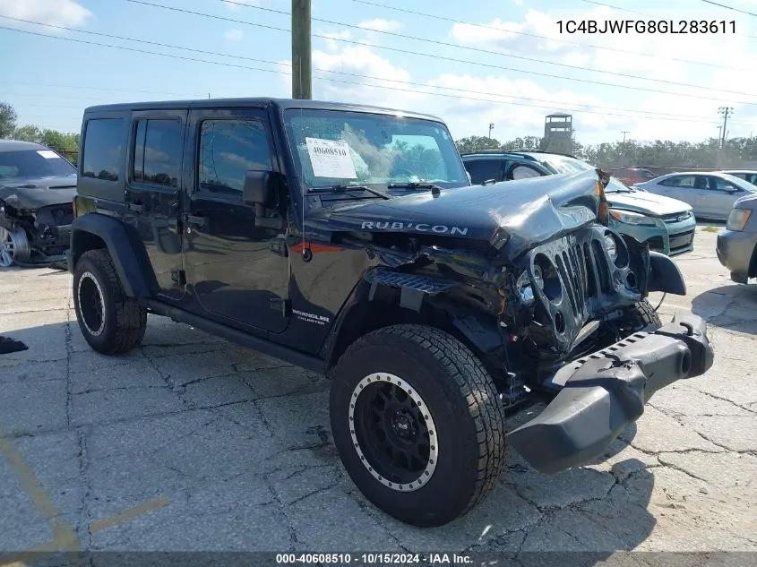 2016 Jeep Wrangler Unlimited Rubicon VIN: 1C4BJWFG8GL283611 Lot: 40608510