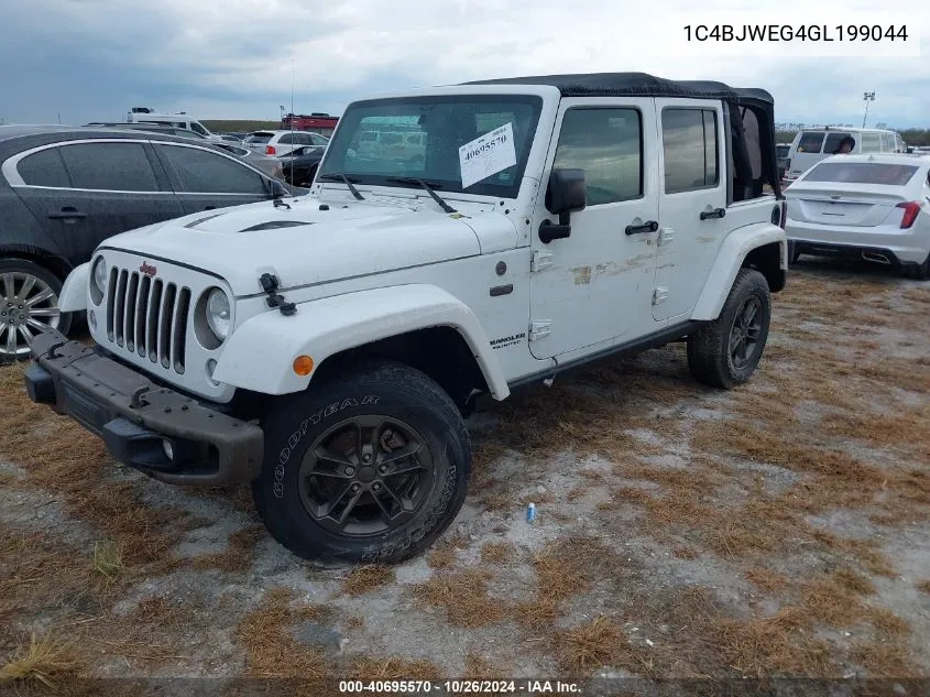 2016 Jeep Wrangler Unlimited 75Th Anniversary VIN: 1C4BJWEG4GL199044 Lot: 40695570