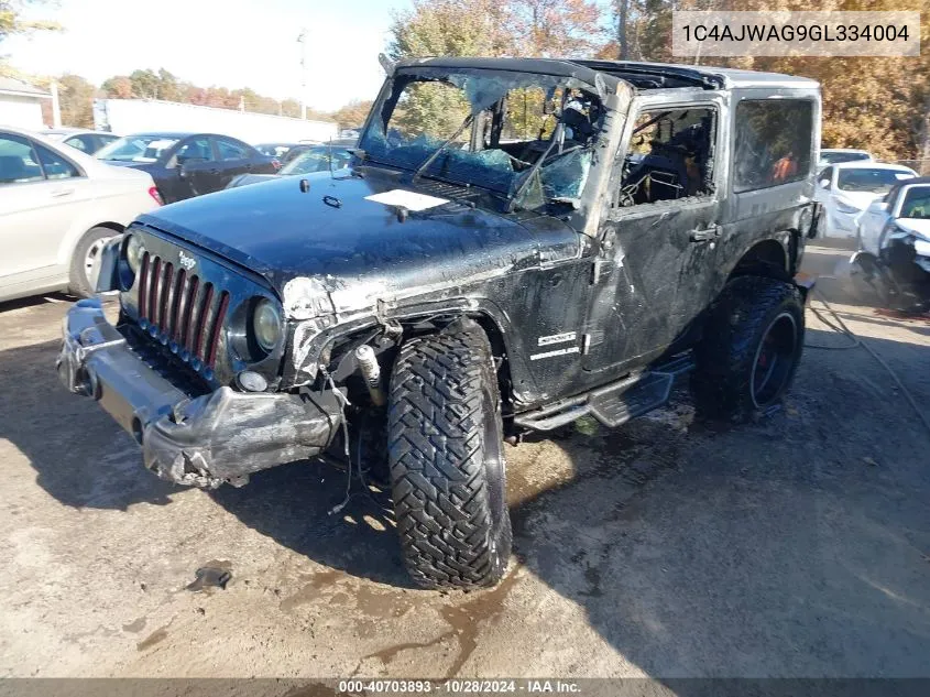 2016 Jeep Wrangler Sport VIN: 1C4AJWAG9GL334004 Lot: 40703893