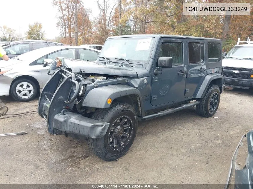 2016 Jeep Wrangler Unlimited Sport VIN: 1C4HJWDG9GL333249 Lot: 40731114