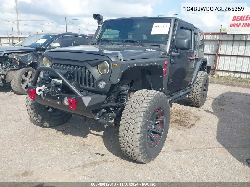 1C4BJWDG7GL265359 2016 Jeep Wrangler Unlimited Sport