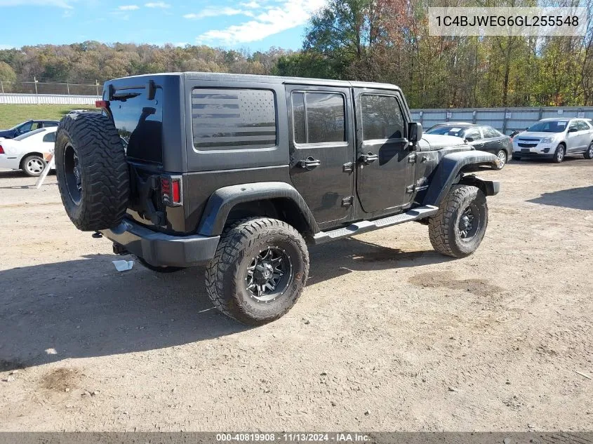 2016 Jeep Wrangler Unlimited Sahara VIN: 1C4BJWEG6GL255548 Lot: 40819908